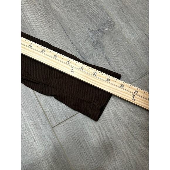 NWT Cotton Citizen Womens Verona Ribbed Crop Top Long Sleeve Knit Brown Size M - Picture 7 of 8